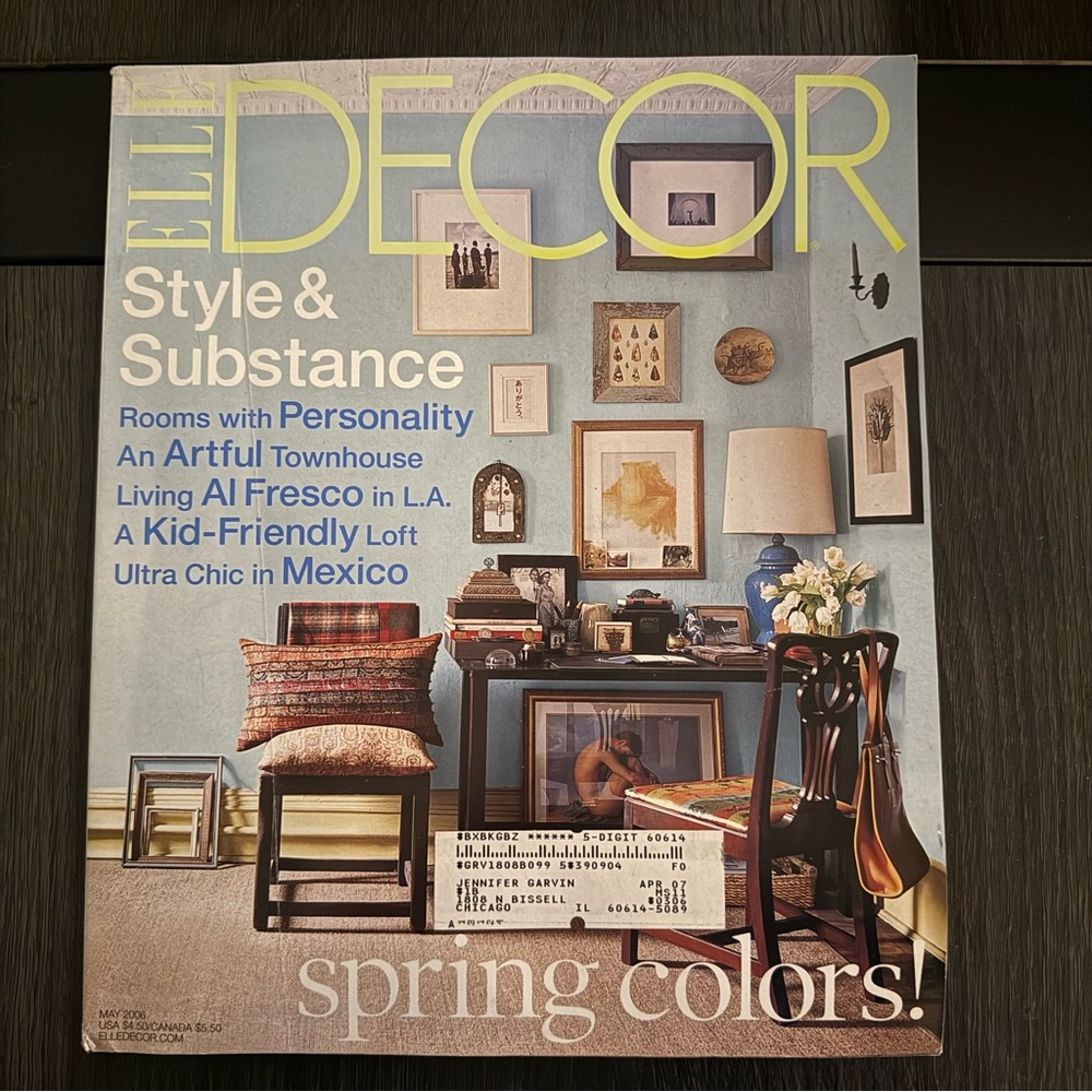 Elle Decor Magazine May 2006